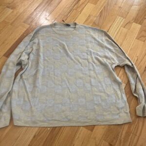 Men’s Puntodue sweater. Cream. Size L